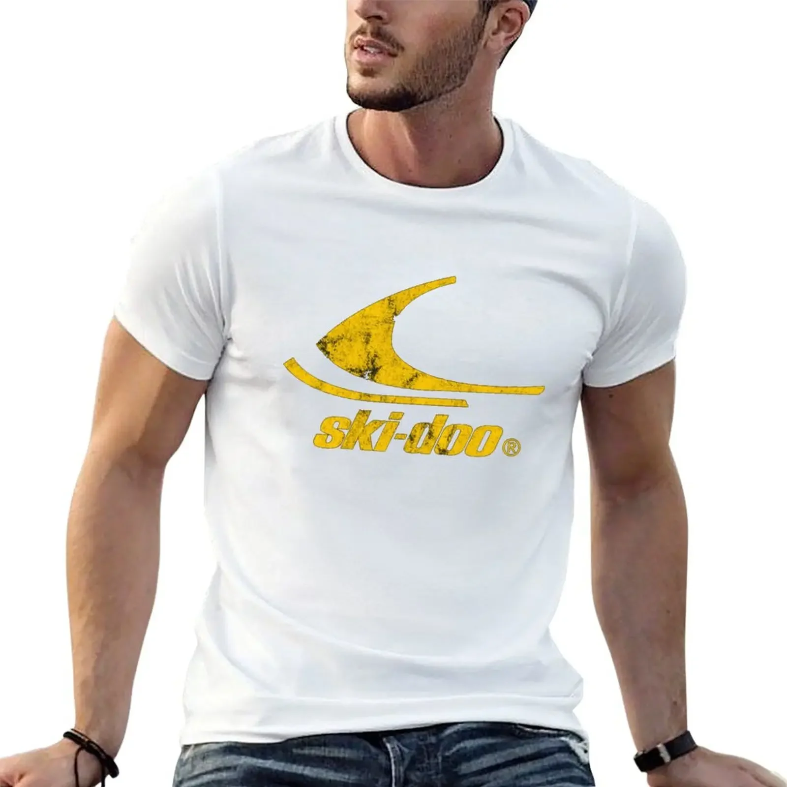 Retro Ski-Doo T-Shirt oversize t-shirts man custom t shirt designer shirts T-shirt men