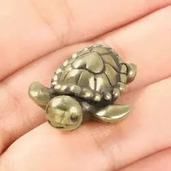 Brass Turtle Cute Little Love Turtle Animal Room Decoration Copper Figurines Home & Garden Vintage Decoration Interieur Maison