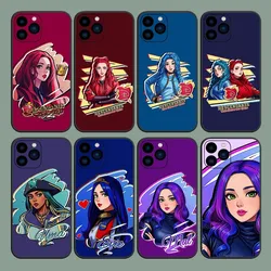 MINISO D-Descendants The Rise of Red Phone Case For iPhone 8 11 12 13 14 15 Mini X XR XS PRO MAX Plus Cover