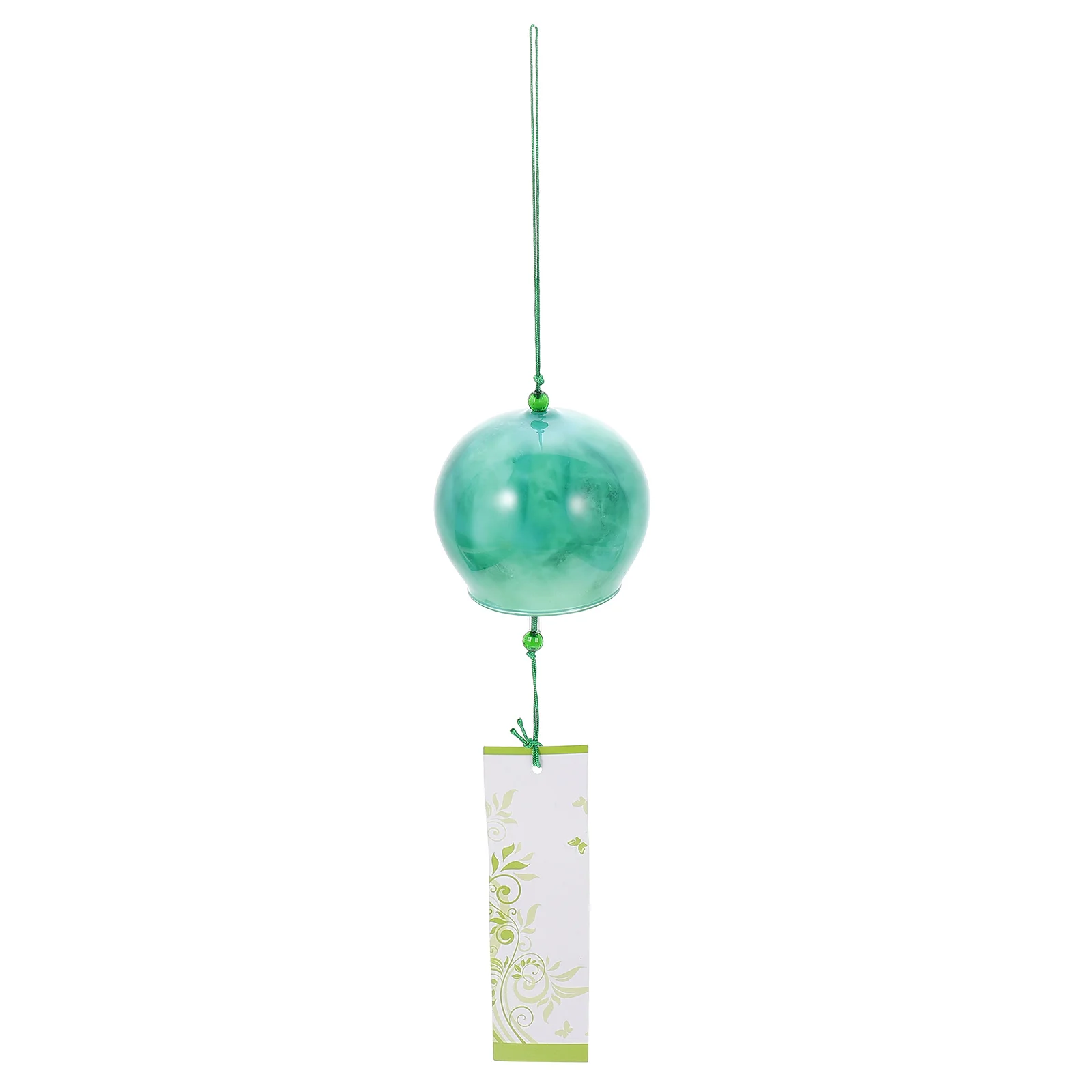 

Marble Wind Chime Light Weight Garden Pendants Adorable Hanging Bell Glass Marbling Pattern