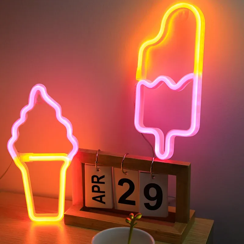 JENight Neon LED Wall Face Light, enseigne au néon pour chambre d\'enfant, fête à la maison, bar, décoration de mariage, cadeau de Noël, lampe au néon