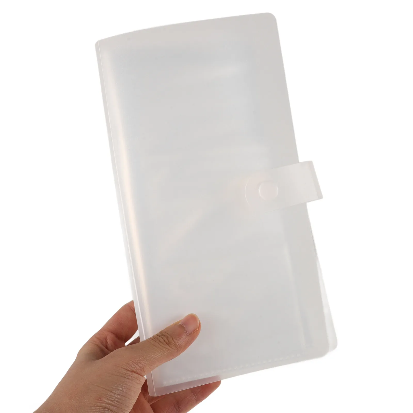 

Card Holder Student Large Capacity 3 Inch 3 Slot Credit Business Card Organizer Portable Buckle Binder