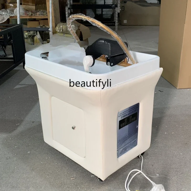 

smt14 Barber shop beauty salon special removable scalp shampoo basin with water circulation fumigation scalp therapy instrument