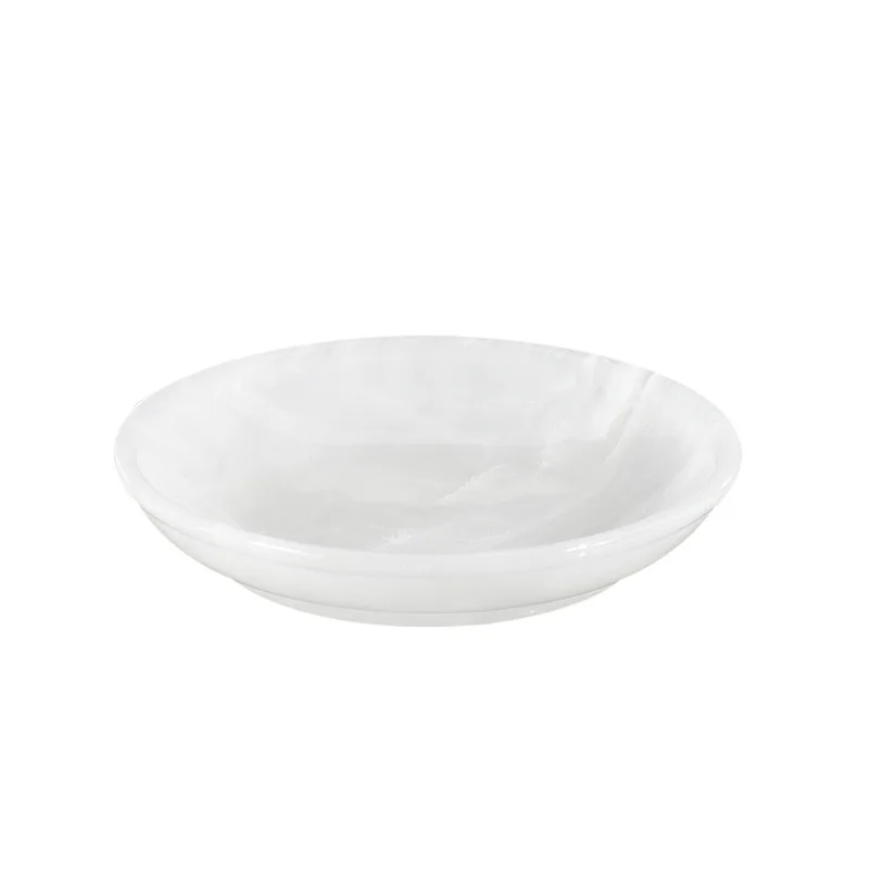 Jade snack fruit plate nut plate hotel soft decoration ornament