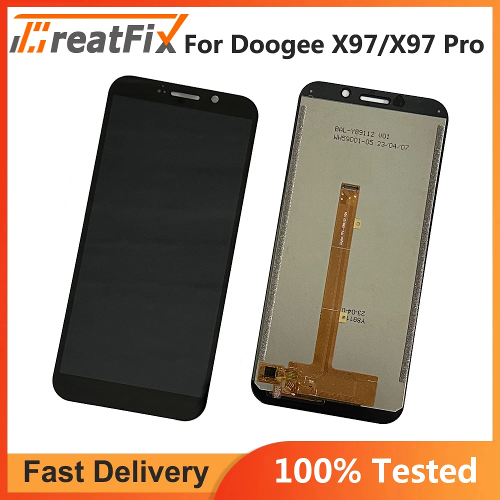 

6.0 inch For DOOGEE X97 Pro LCD Display+Touch Screen Glass Panel Assembly Repair Parts+Tools for X97 Piano LCD Glass Panel