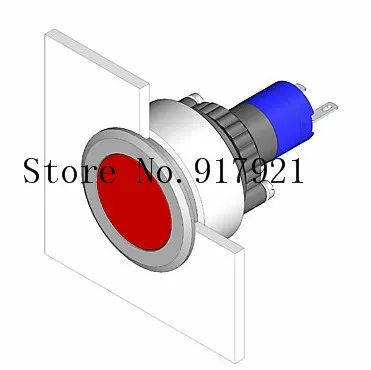 [ZOB] High degree of protection IP67 waterproof LED imported Switzerland EAO button switch 35mm diameter industrial switch  --2P