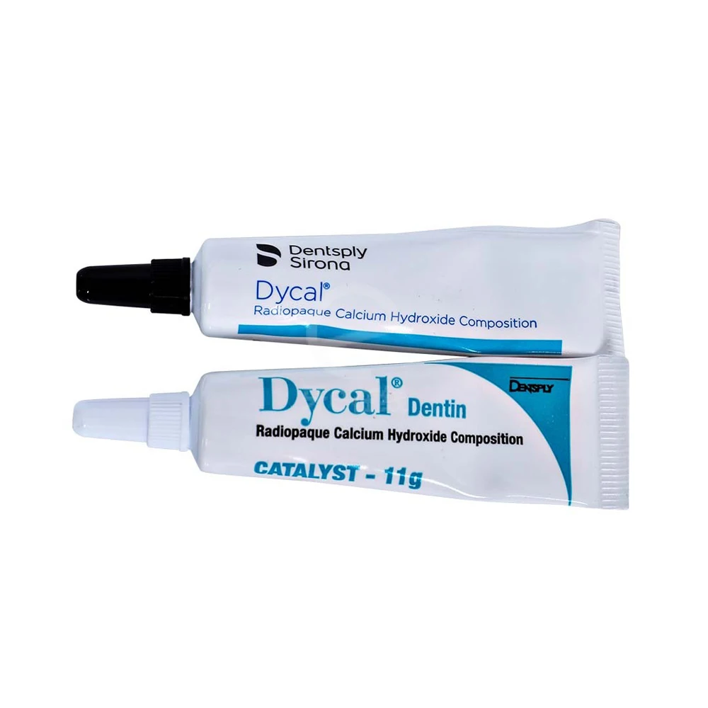 Dycal Dental Instrument Calcium Hydroxide Paste Material Radiopaque Pulp Dentsply Dentistry Endodontic Filling Catalyst Base Kit