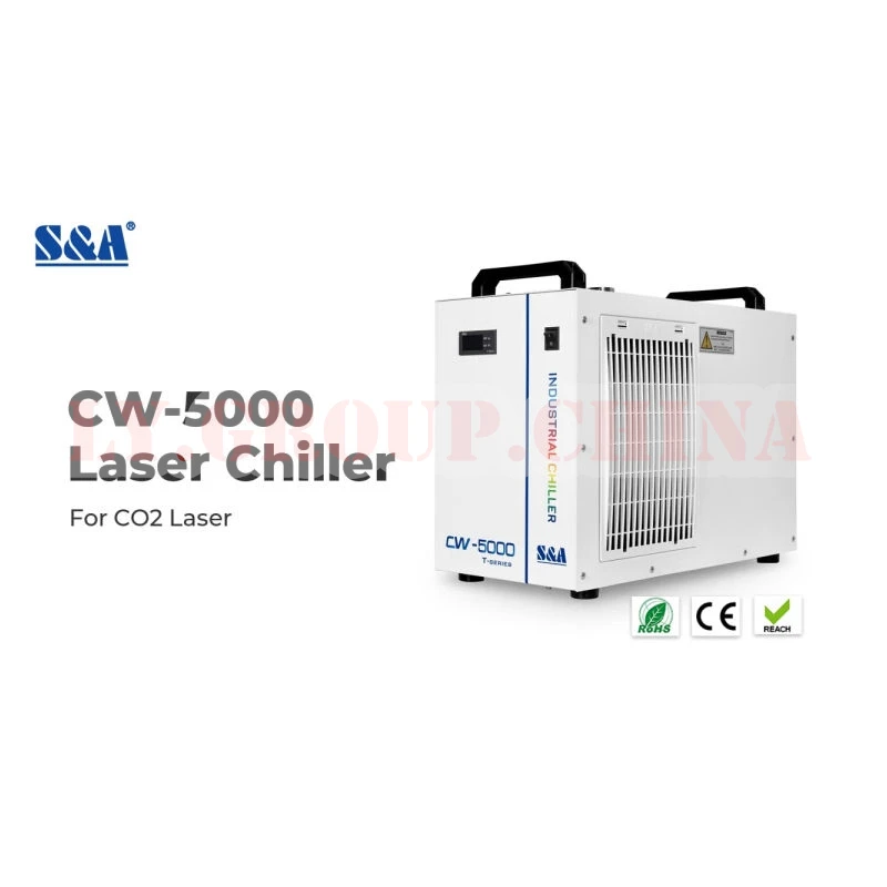 S&A Thermolysis Industrial Chiller CW-5000 Series For CO2 Glass Laser Tube 120W Water Cooler CNC Spindle Cooling