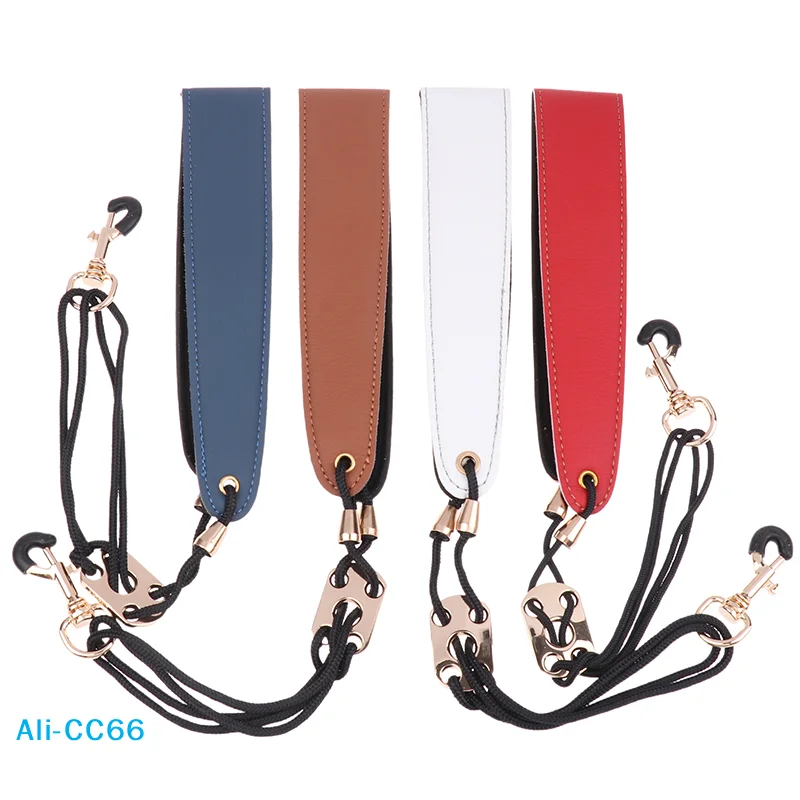 【C】 Saxophon-Gurt, Nackengurt aus Leder, Saxophon-Lanyard für Erwachsene und Kinder, Sopran, Tenor, Alt, Bariton, Saxophon, Musikinstrument