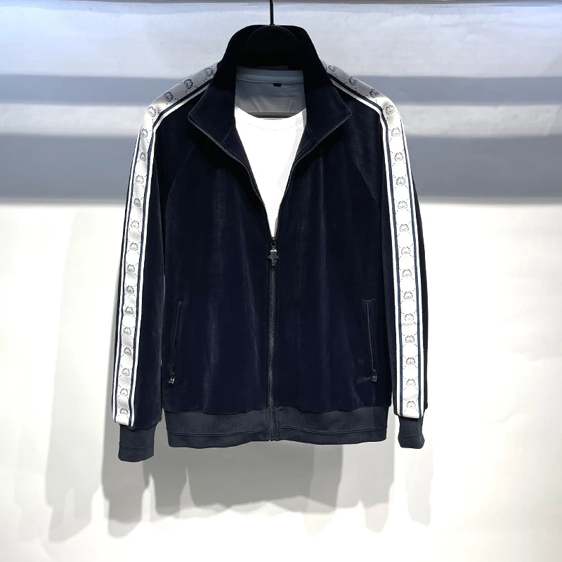 

Модный осенне-зимний мужской повседневный вельветовый кардиган на молнии, молодежная толстовка-куртка для пар, цвет птичьего розового.