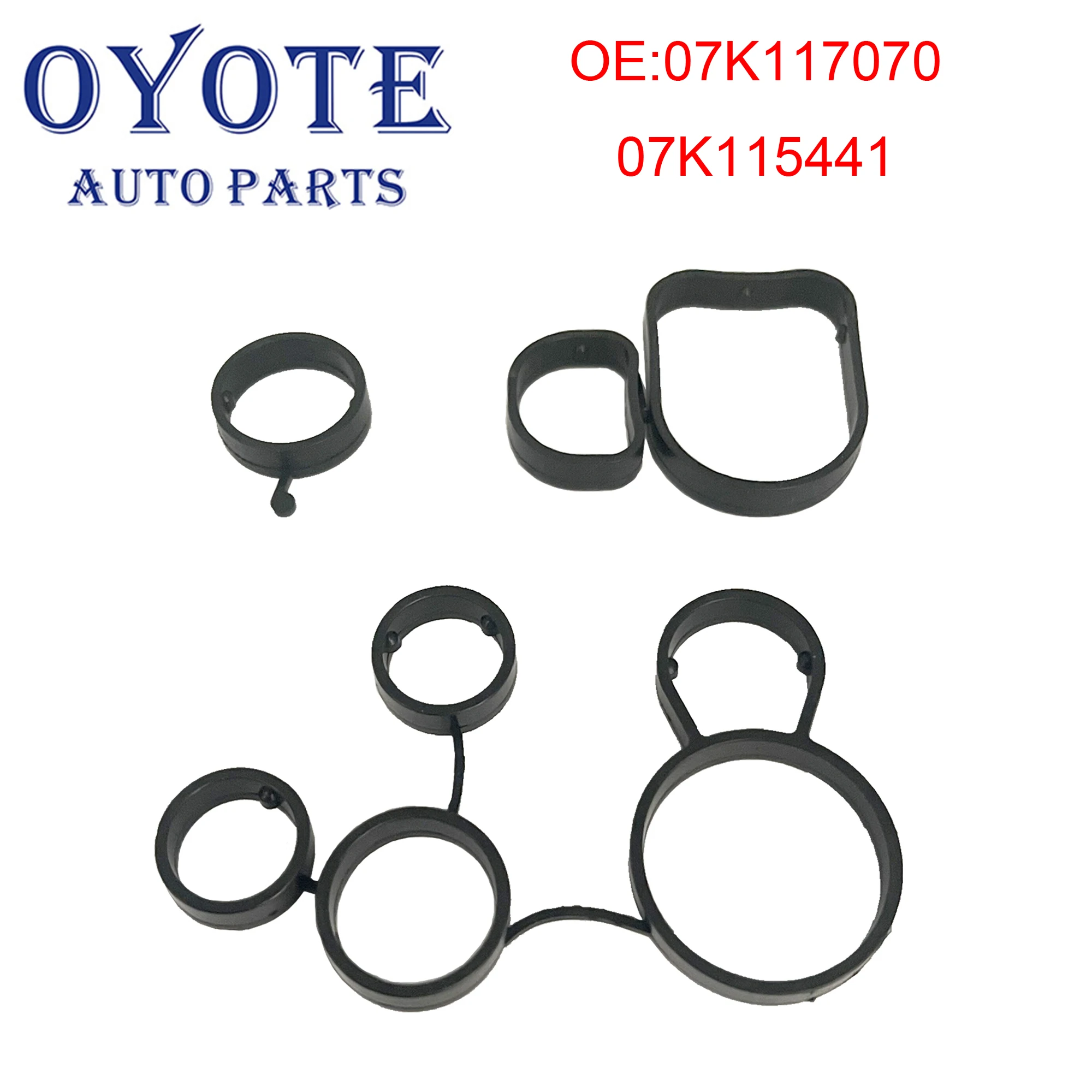 OYOTE 07K115441 07K117070 Car Oil Filter Flange Gasket Set For Audi TT Quattro VW Beetle Jetta A6 2.5