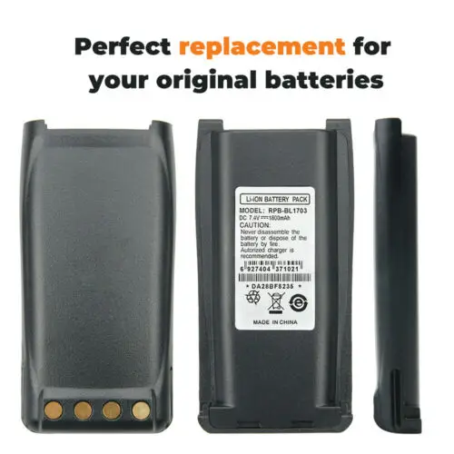 

10pcs NEW 7.4v 1800mah Li-ion Battery Pack RPB-BL1703 for Radio Walkie Talkie HYT/Hytera TC-800M TC-700