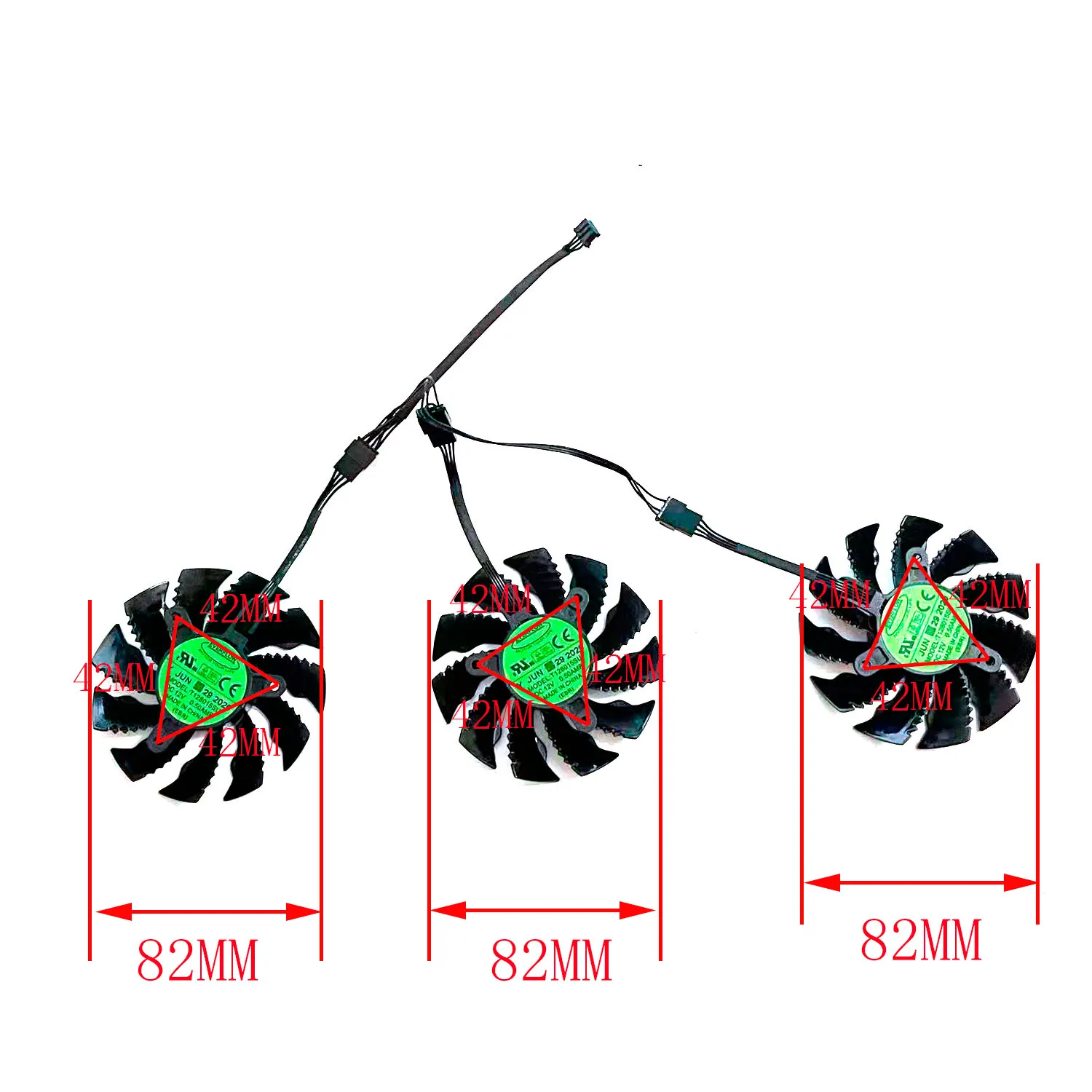 Nový GPU fanoušek 85MM 4PIN PLA08215S12H T128015SU pro GIGABYTE AORUS radeon™ RX 5700 XT 8G chladící fanoušek