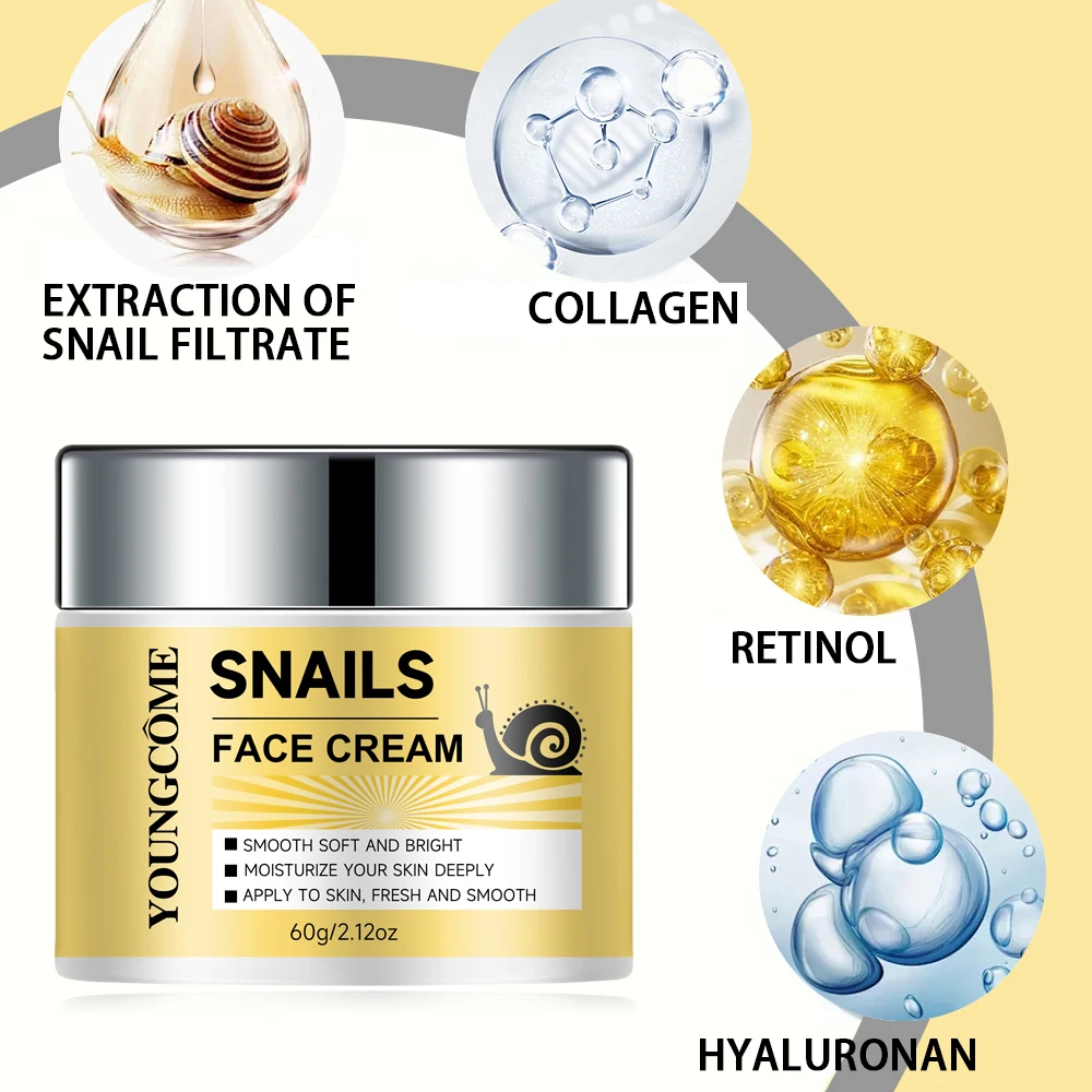 Snail Multi-Purpose Face Cream Hydrates Moisturizing for Anti-aging Wrinkle Cream Improve Cracked Dry Rough Skin Facial Cream