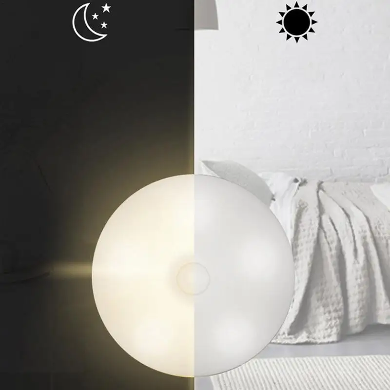 Sensor LED Night Light Magnetic USB Charging LED Lamp Lighting Tool With Inductive Automatic Controller For Corridors Basements