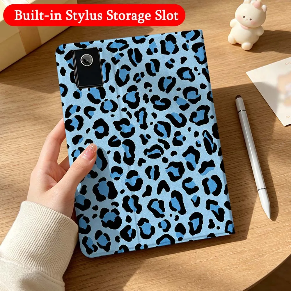 Luxury Leopard Print Case For Lenovo Idea Tab K10 M10 P11 P12 Xiaoxin Pad Pro GT Plus 10.6 11 11.1 inch 2025 Folding Tablet