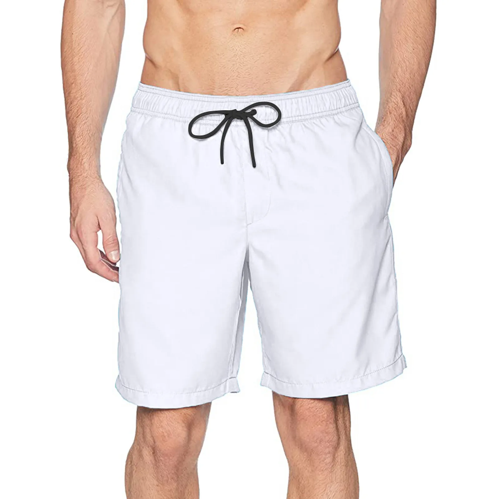 Pantalones cortos deportivos para hombre, Bermudas de doble capa con forro de malla, estampado de músculos, para deportes acuáticos, Surf y playa