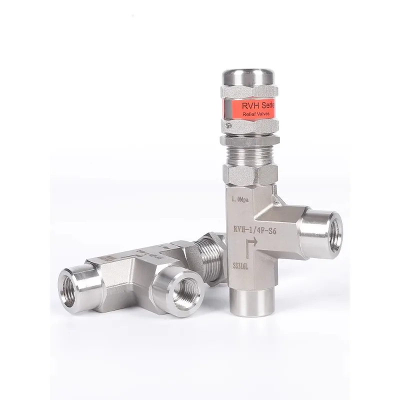 

safety valve corrosion resistant pressure relief valve straight through T-type proportional overload valve adjustable