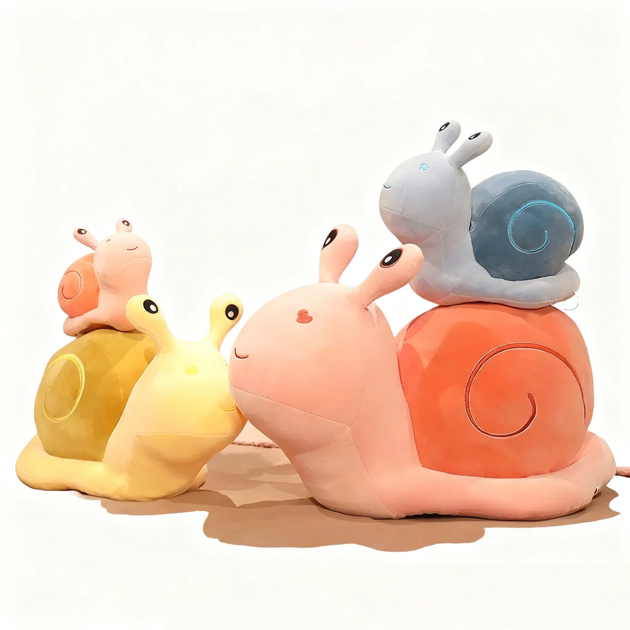 20cm Colourful Snails Plush Toy Stuffed Cartoon Animals Dolls Soft baby Cuddly Pillow Sofa Cushion Birthday Xmas Gift