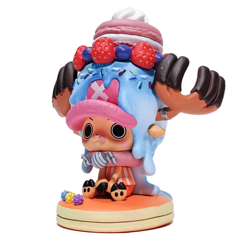 11cm Anime Figure One Piece Tony Chopper Candy and Crown Version Action Figure 15th Anniversary Collection Model Kids Toys