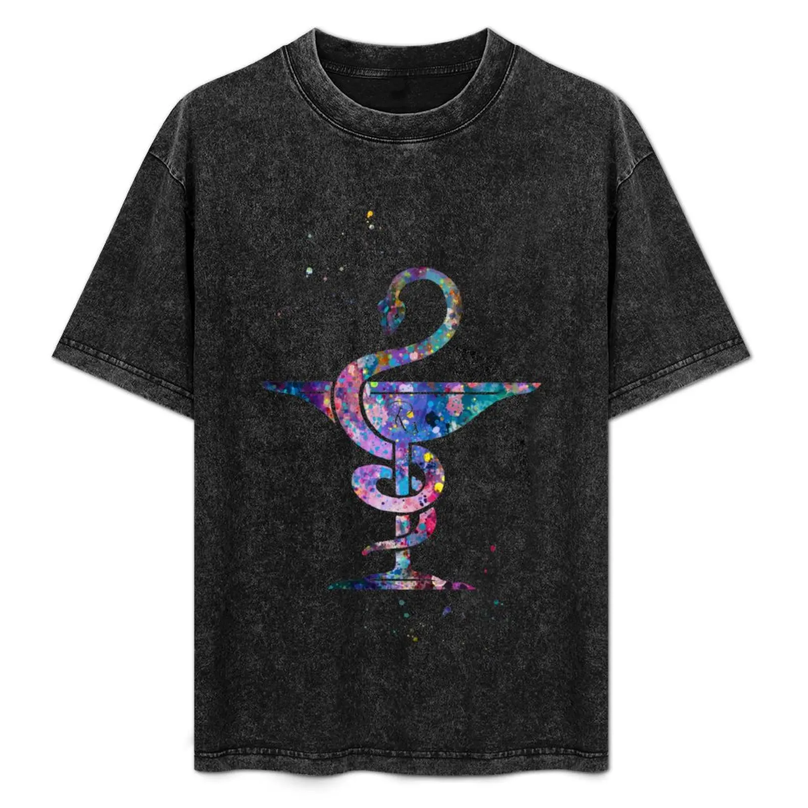 

Hygieia Pharmacy Symbol T-Shirt Large Size Breathable Tee