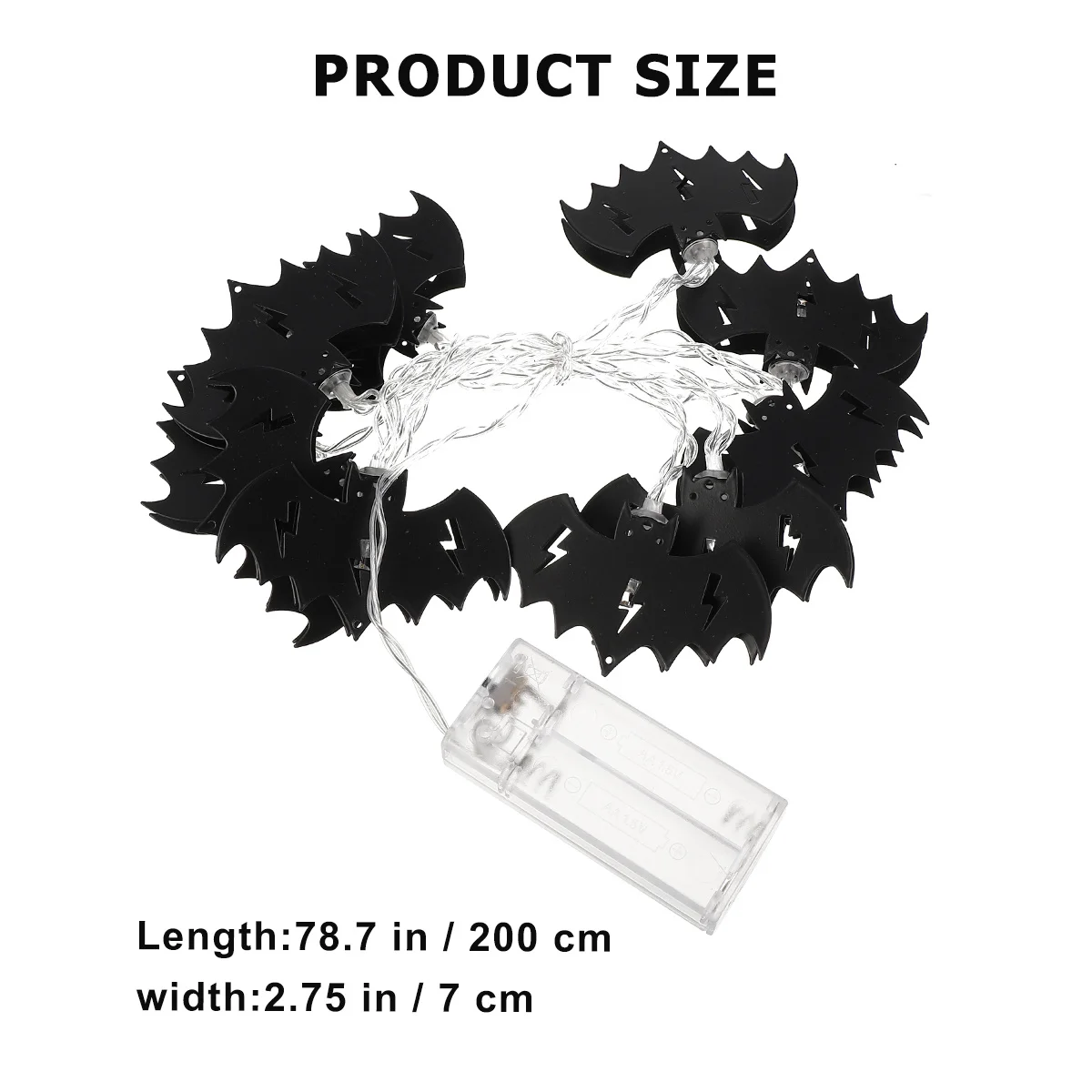 2 متر 10 مصابيح LED للهالوين الخفافيش سلسلة ضوء لا تصميم إبداعي مثالي لتزيين درابزين زوايا نافذة الباب