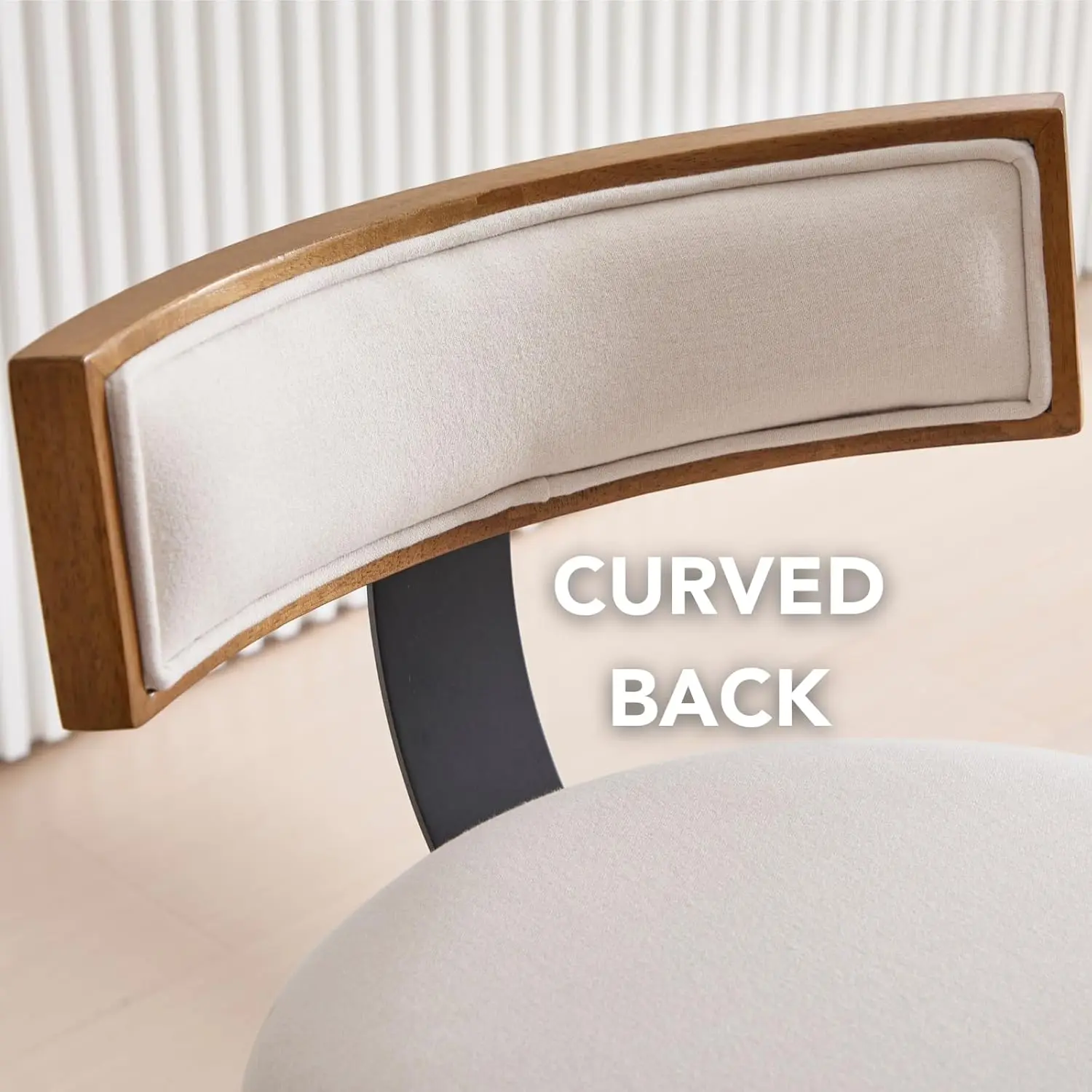 Rústico Madeira Contador Altura Bar Stools, conjunto de 4, fezes para cadeira, contador, linho estofado, 26,5 polegadas