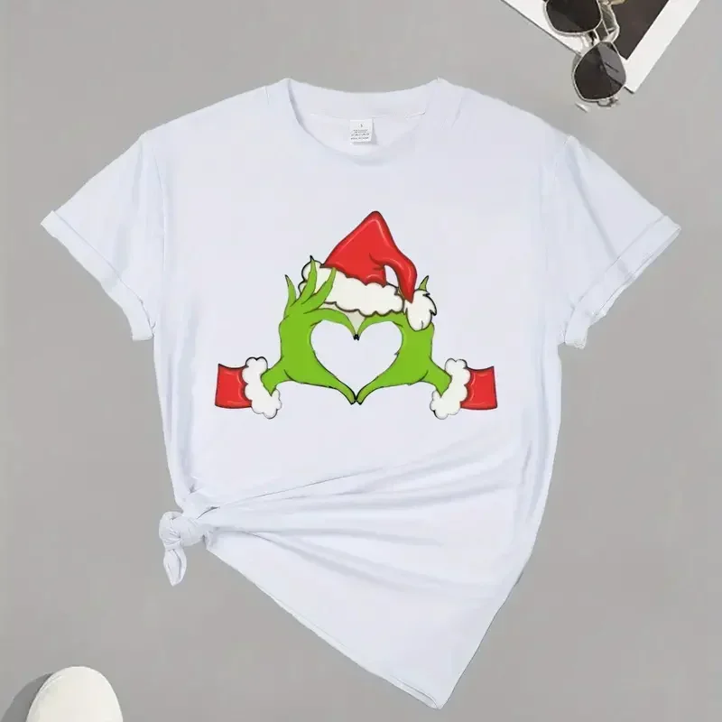 Women's PLUS-size Printed Short-sleeved T-shirt, Loose and Casual, Soft, Comfortable and Breathable, Outdoor Sports