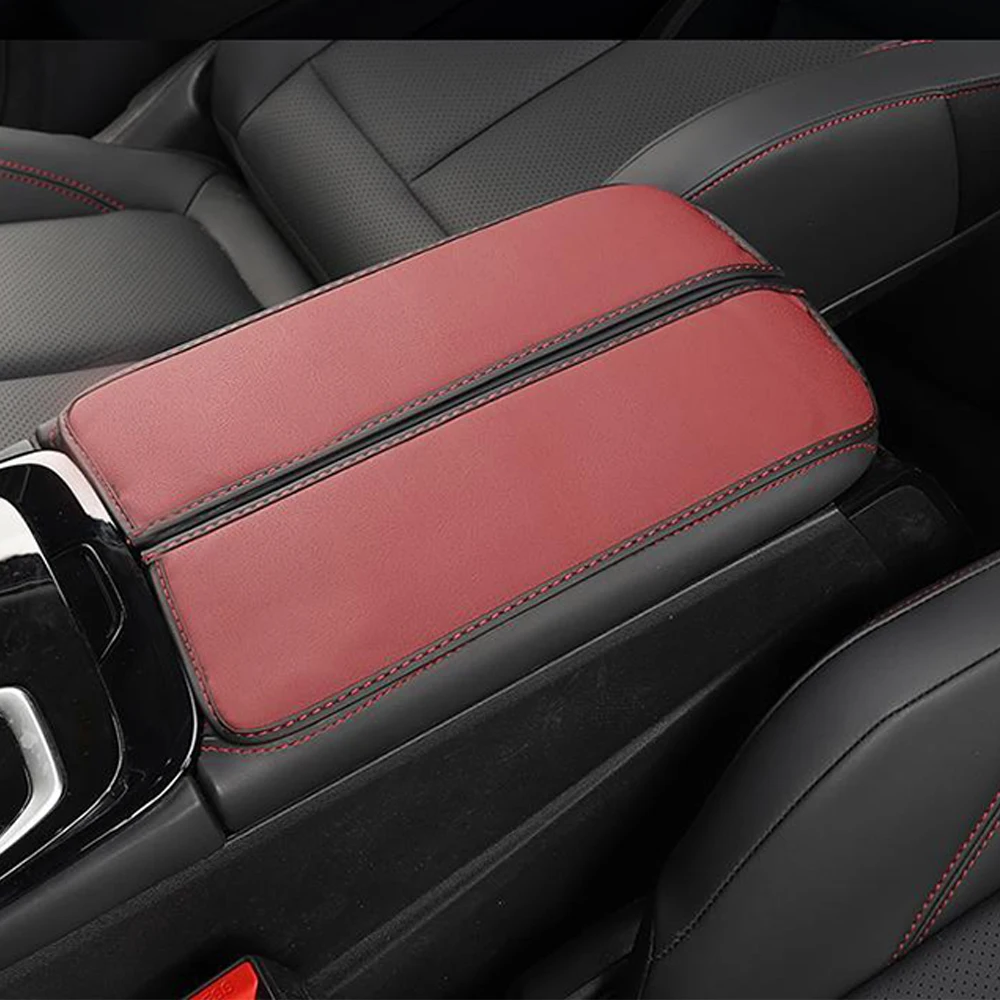 

For FORTHING T5 EVO 2021 2022 2023 Leather Car Central Control Armrest Box Surface protective Cover Trim modification accessorie