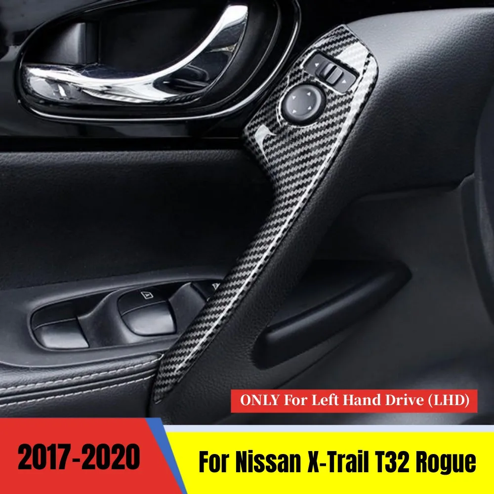 

ABS Carbon/Matte Car Window Handshake Trim Panel Cover Trim For Nissan X-Trail X Trail T32 2017 2018 2019 2020 Auto Accessories