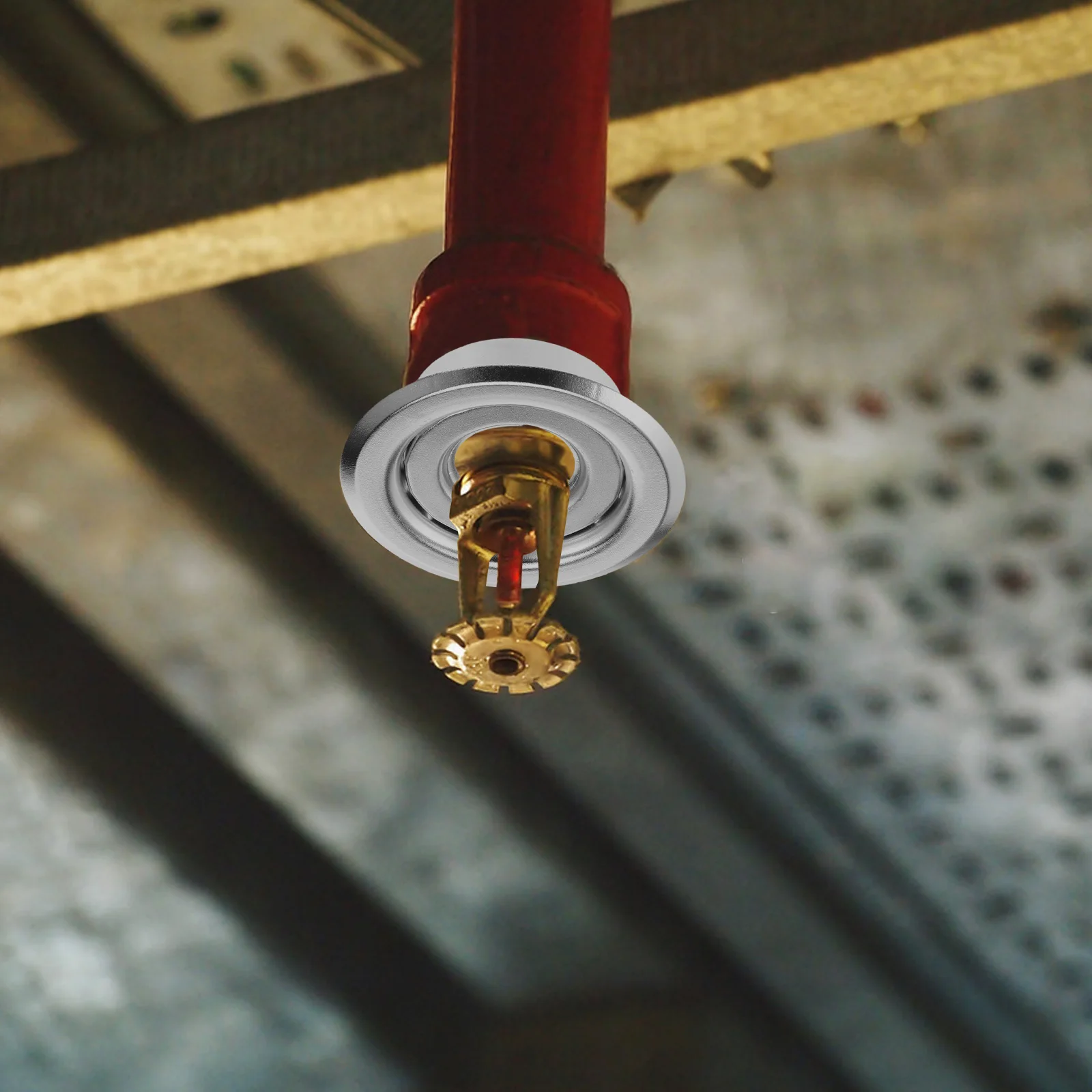 4 قطعة لوحة شعار النار 26 مللي متر ثقب داخلي غطاء راحة حلقة الكسوة للسقف الاستخدام التجاري السكني رئيس Escutcheon النار