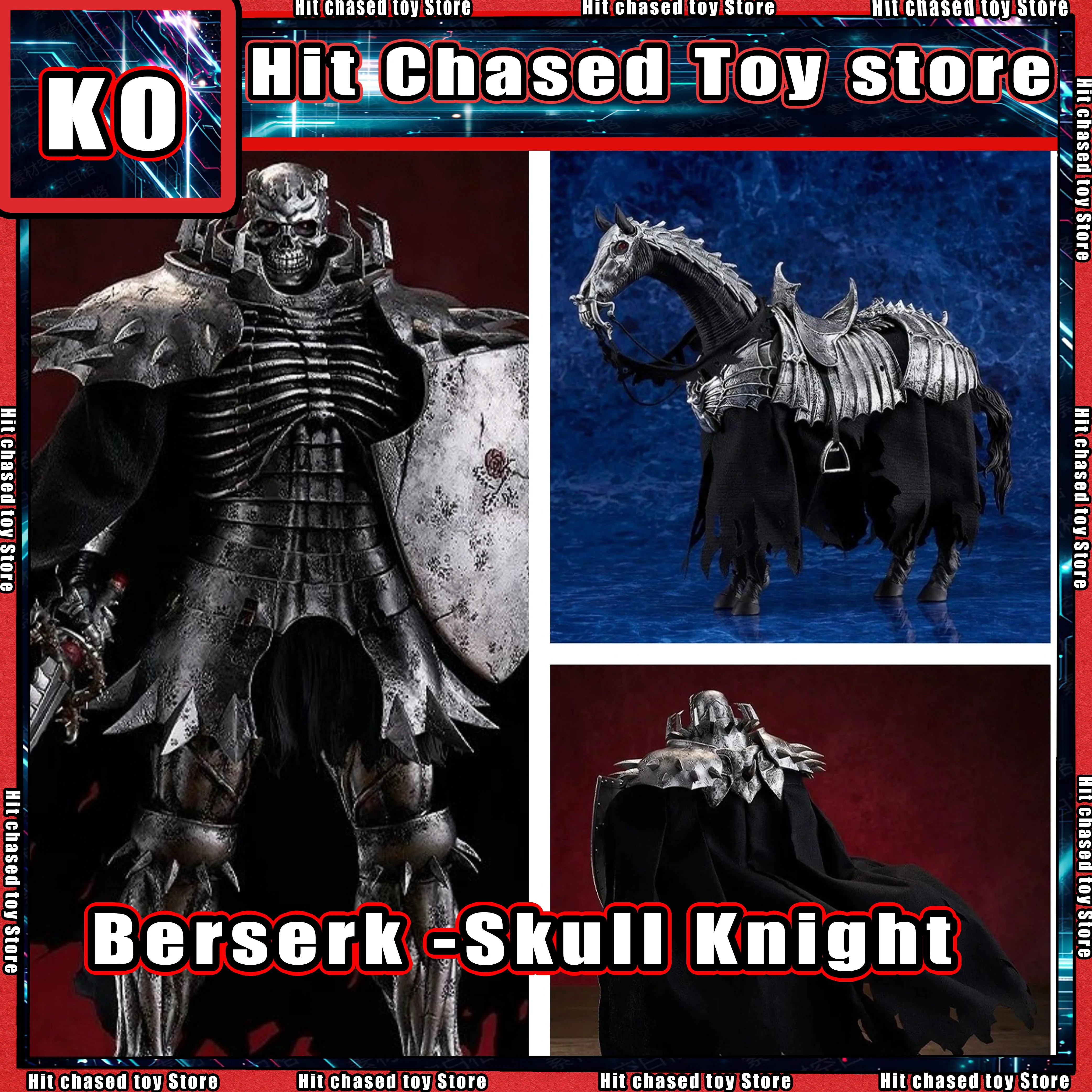 New Arkham Factory KO Figma Skull Knight Skeleton Steed Anime Action Figures Ma…