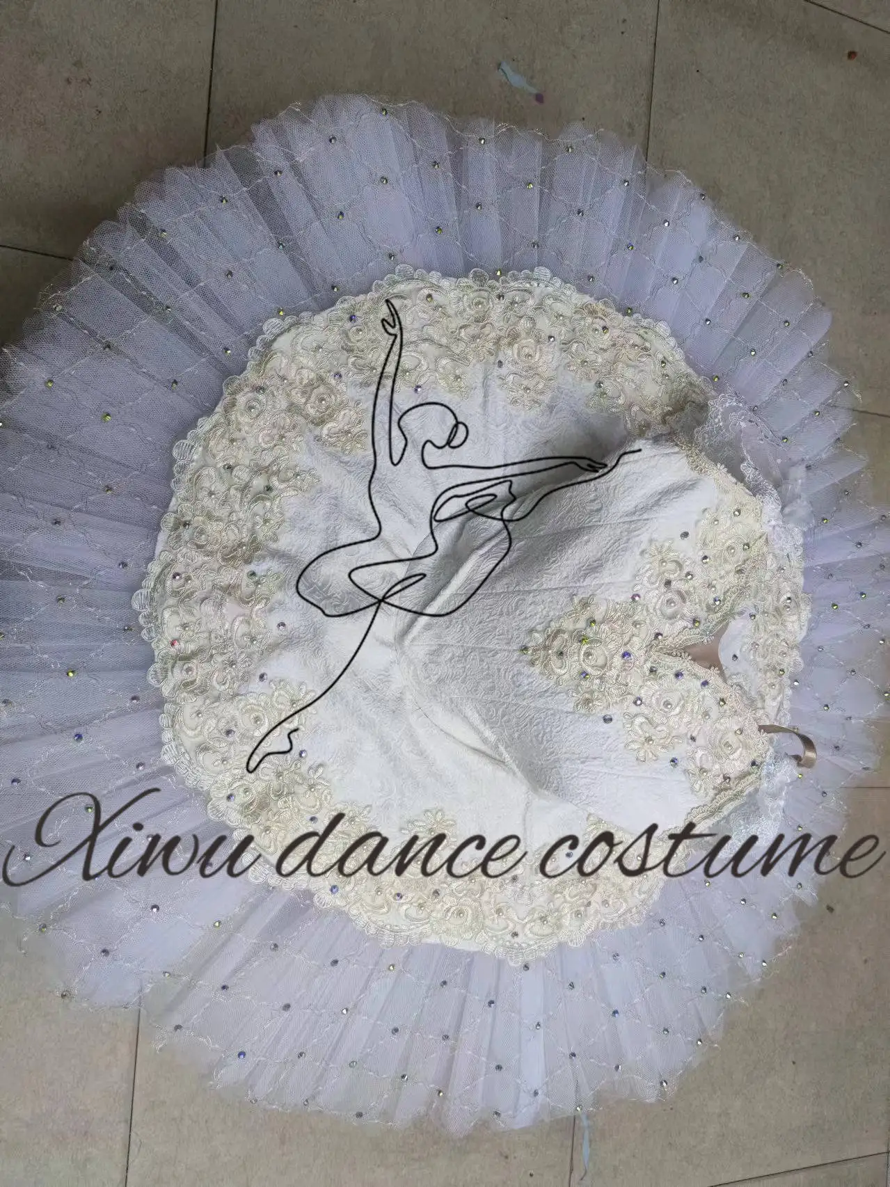 زي باليه احترافي عالي الجودة بحجم مخصص لأداء الباليه فستان باليه للمنافسة الراقية