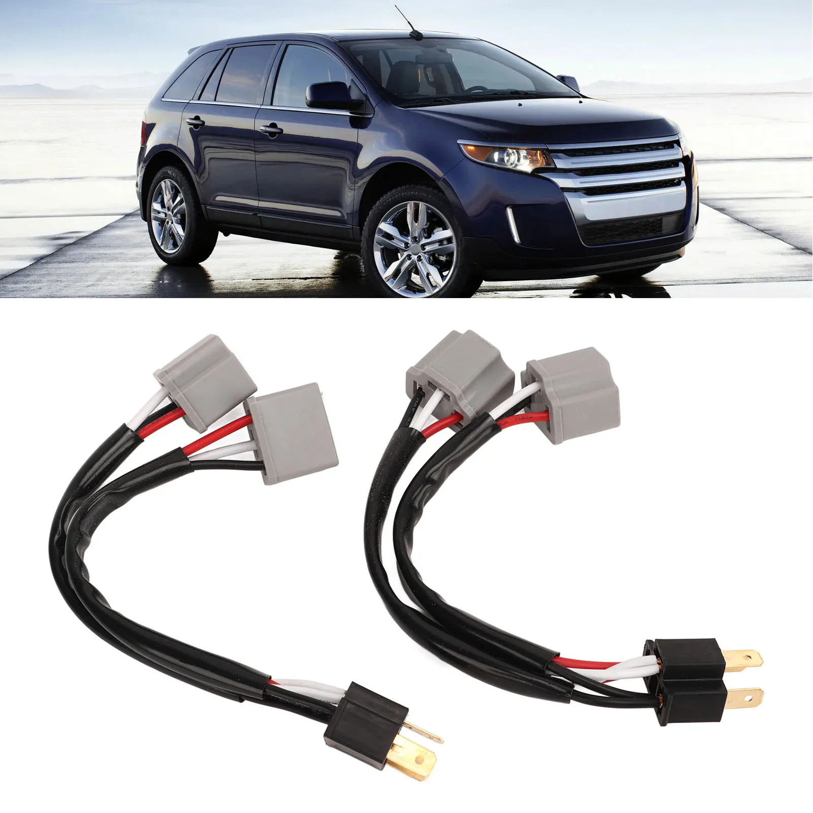 Headlamp Splitter Wire 9003 H4 Headlights Wiring Harness Socket Male To Female Highly Efficient Heat Resistance for Truck
