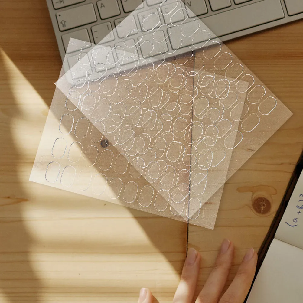 

600Pcs Double Sided Transparent Tape Oval Adhesive Dots Removable Sticky Tabs for Home Office Displays Posters Crafts