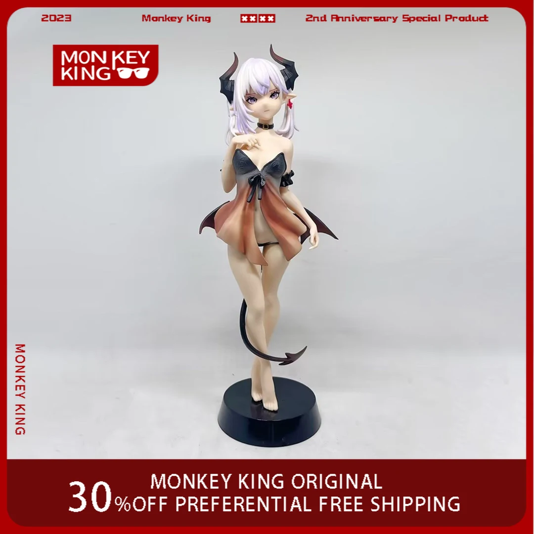 28CM The Embodiment of Scarlet Devil Anime Figure Lilith Devil Action Figure Beautiful Girl Statue Collection Ornaments Gift Toy