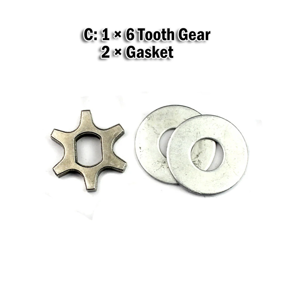 Piñones de engranaje de motosierra, pieza de herramienta eléctrica de reemplazo para 5016 Asterisk, amoladora angular de cadena de 6 dientes