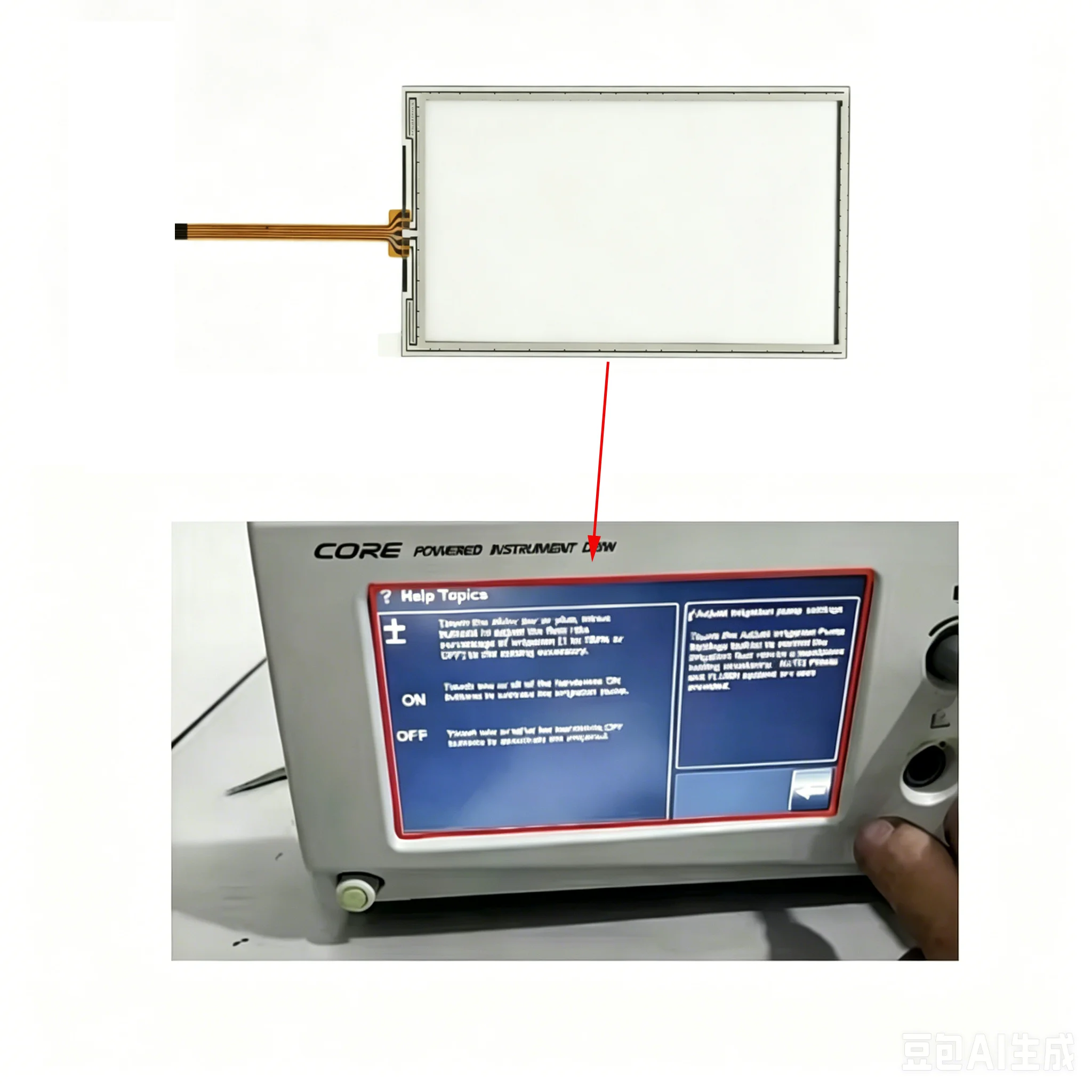 

New Touchpad For Stryker Core 5400-50 4919A-5400 Q9R-5400 5400-050-000 R9162921E -- Touchpad Resistive touch panels Screens