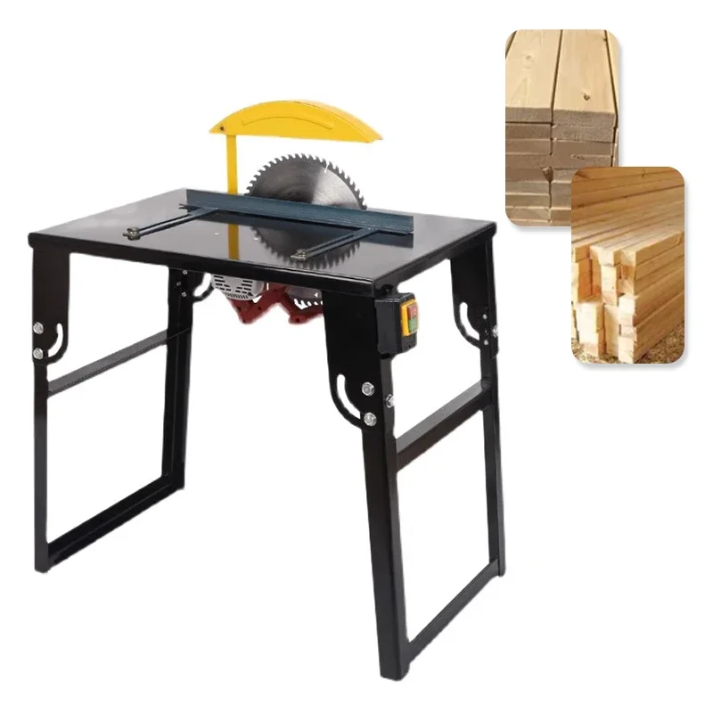 

14" Woodworking Table Saw Desktop Foldable Circular Saw Portable Electric Carpentry Chainsaw Multifunctional Wood Cutting Tools