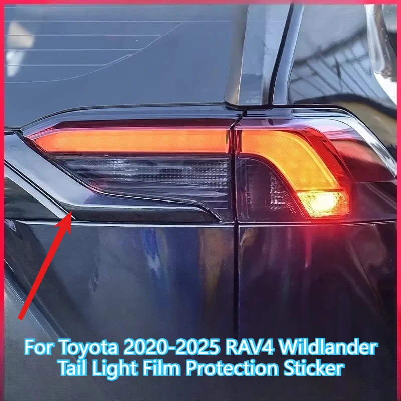 Modifizierte Autozubehörteile für Toyota 2020-2025 RAV4 Wildlander, Schwarzbeschichtete Rücklichtfolie, Kratzfester Schutz, Autozubehör – Detail 1