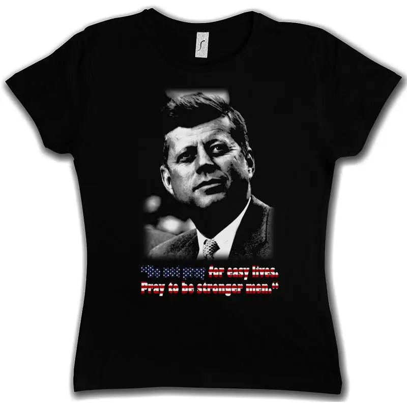JFK PRAY FOR EASY LIVES CAMISA DE NIÑA John USA Liberty F Presidente Kennedy Girl
