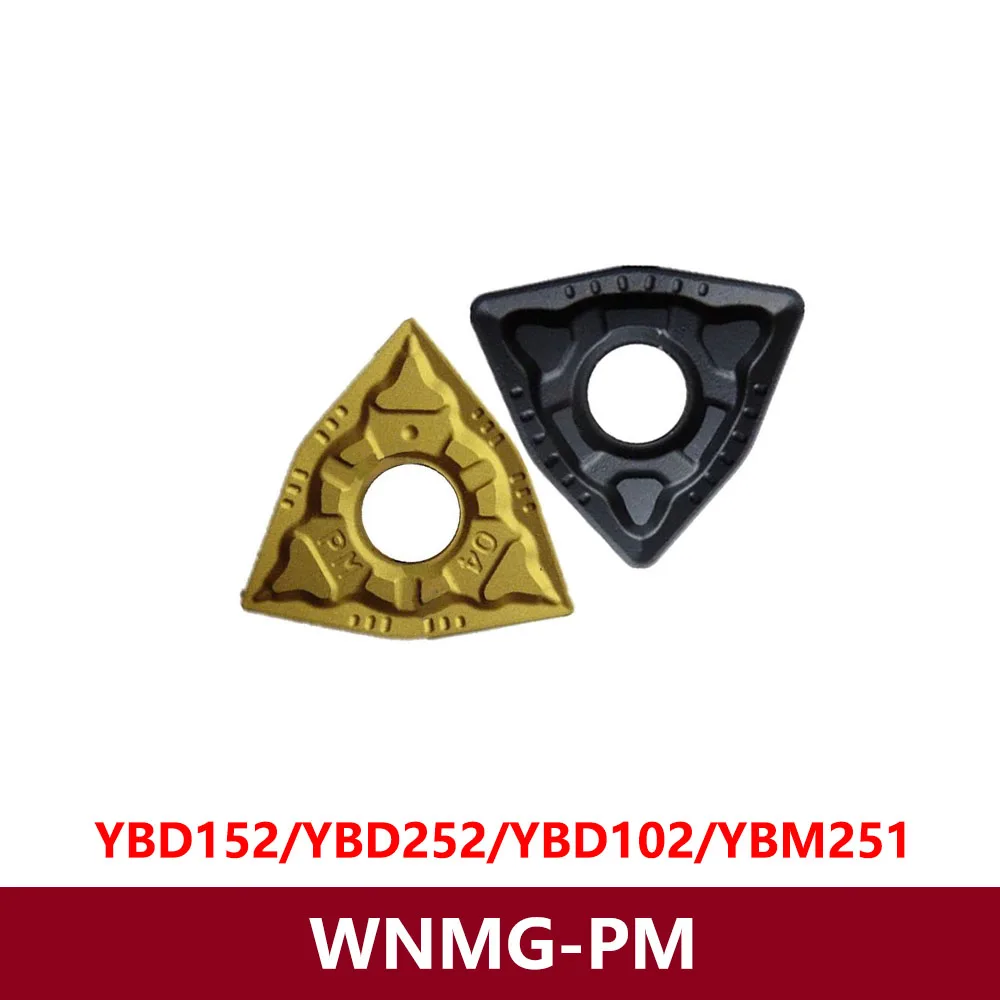 Original WNMG060408 WNMG080404 PM WNMG080408-PM WNMG080412-PM YBD152 YBD102 YBM251 Carbide Inserts CNC Lathe Cutter WNMG Tools