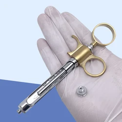 Stainless Steel Dental Syringe Aspirating Anesthetic Syringe 1.8Ml Coated Intraligamental Dental Instrument