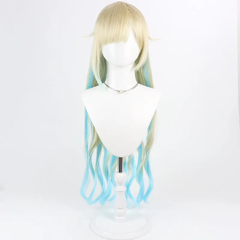 Virtual YouTube Vtuber Aizawa Ema Cosplay Wig Halloween Carnival Party Props Synthetic Hair Heat Resistant Fiber + Wig Cap