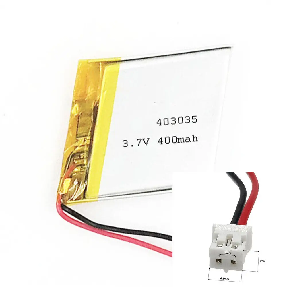 

Rechargeable 3.7V 400Mah 403035 Polymer Ion Battery For TABLET MP281 DVD MP3 MOBILE POWER CHARGING TREASURE POWER