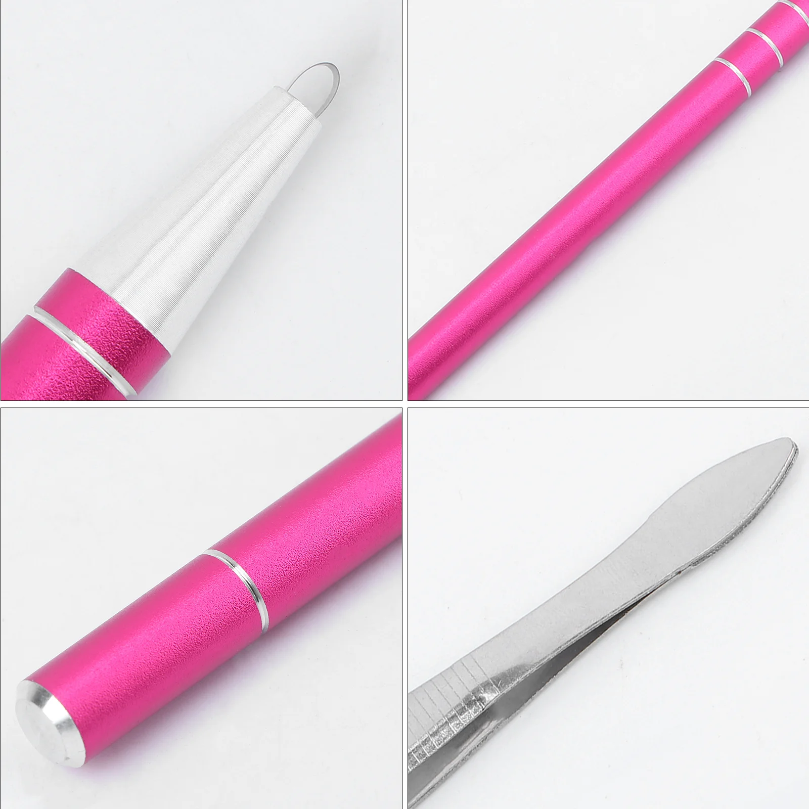 

1 комплект, ручка с гравировкой для прически, 10 лезвий, твитер из нержавеющей стали, безопасный, здоровый, компактный, легкий, портативный, для формирования бровей, для волос