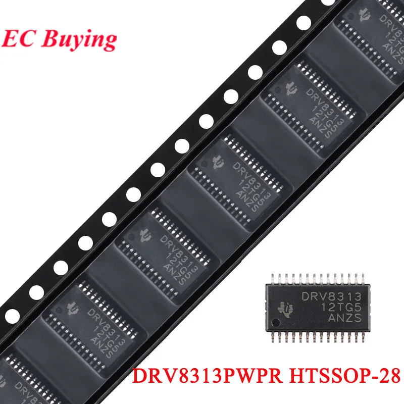 5Pcs/1pc DRV8313 DRV8313PWPR HTSSOP-28-EP Three-phase Motor Driver Integrated Circuit Chip IC