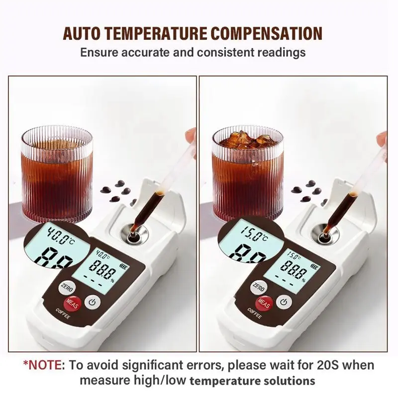 ABZV-Digital Coffee Concentration Refractometer For Home Cafe Use