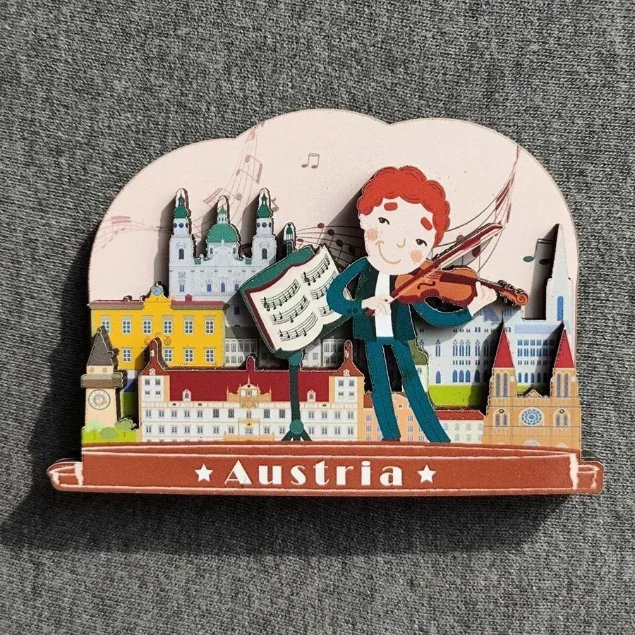 Russia Thailand Dubai Austria Las Vegas New York USA Germany Norway Italy London Wooden Fridge Magnets Tourist Souvenir