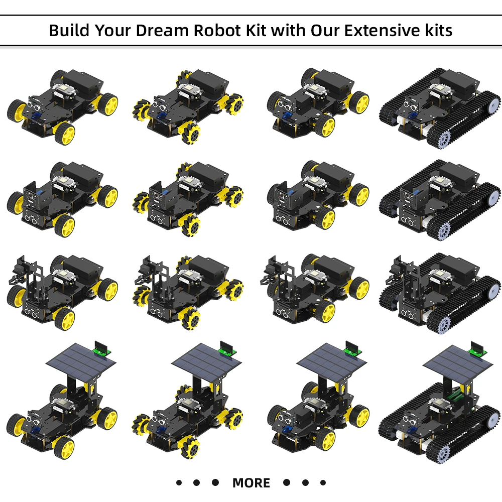 Tscinbuny Automation Robot Kit Component Solar Charging Panel Kit zonder chassis voor Arduino Education & Maker Projects